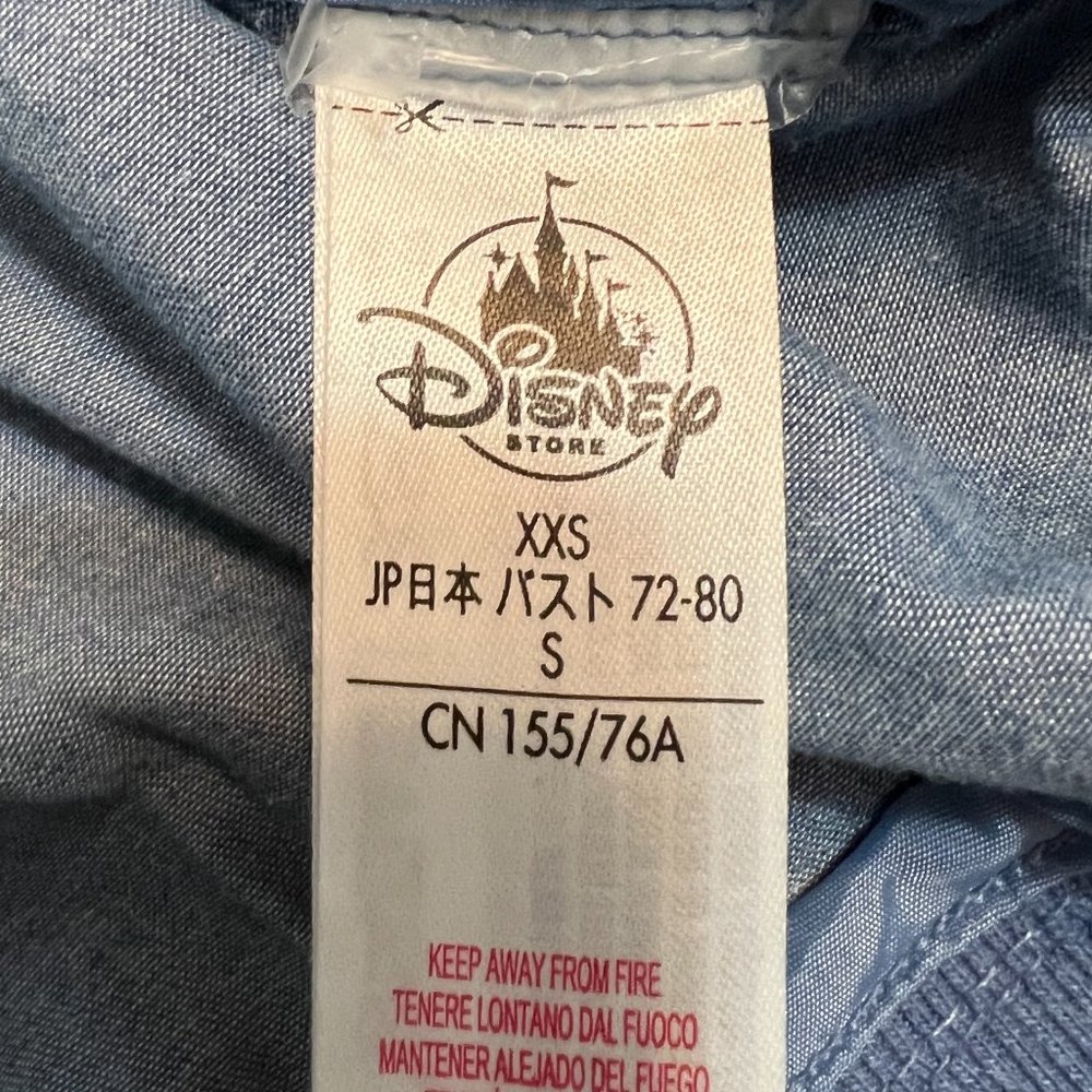 OH My Disney Girl's Blue Denim Jacket Full Zip Sequins Shell Size S - Picture 5 of 10